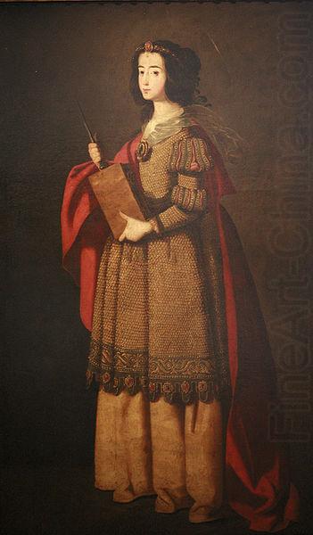 Francisco de Zurbaran Saint Engracia china oil painting image